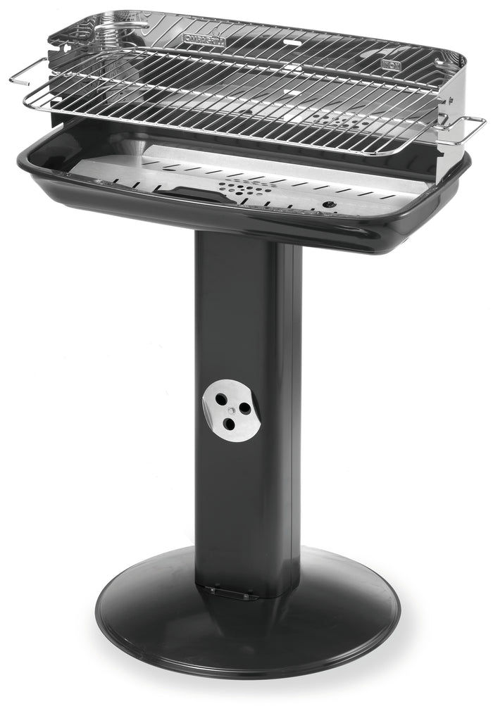 Ompagrill BARBECUE C/PARAVENTO 60-40 VENUS INOX griglia acciaio cromato cm. 60x36 - H cm. 86