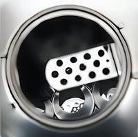 Ompagrill BARBECUE INOX 60-40 VENUS PRO SYSTEM griglia acciaio cromato cm. 60,5x33 - H cm. 89