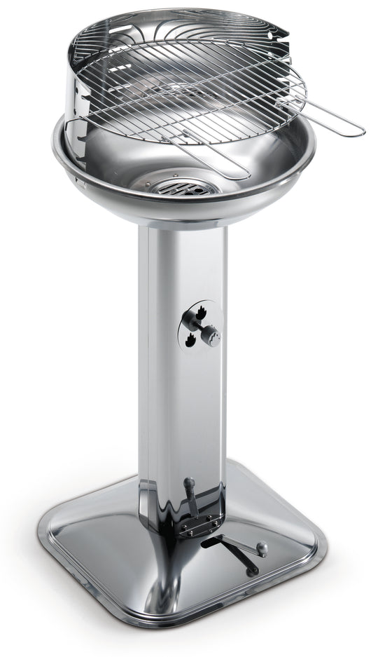 Ompagrill BARBECUE INOX VENUS 480 PRO SYSTEM griglia acciaio cromato Ø cm. 44 - H cm. 89