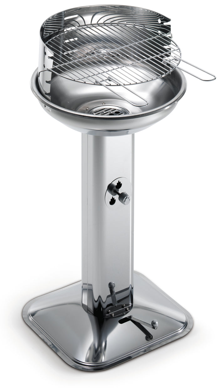 Ompagrill BARBECUE INOX VENUS 480 PRO SYSTEM griglia acciaio cromato Ø cm. 44 - H cm. 89