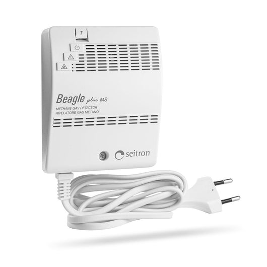 RILEVATORE DI MONOSSIDO DI CARBONIO AD ACCUMOLO PER USO DOMESTICO CON CAVO A SPINA MODELLO BEAGLE PL - MONOSSIDO DI CARBONIO - 230V - CON SPINA  - SEI