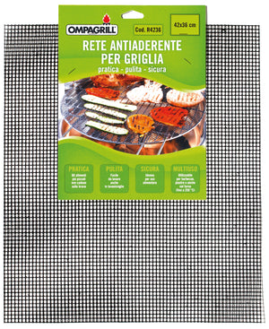 Ompagrill RETE ANTIADERENTE TEFLONATA GRIGLIA/PIASTRA cm. 42x36