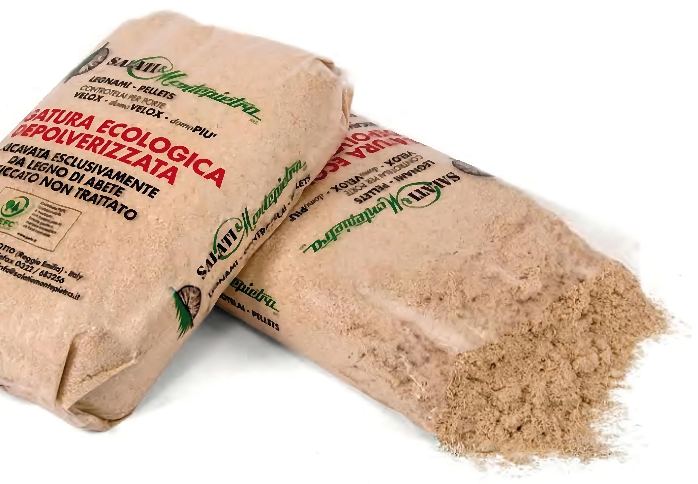 SEGATURA ECOLOGICA IN SACCHI kg. 5