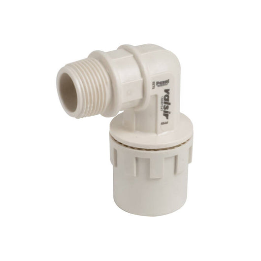 RACCORDO CURVO MASCHIO A PASSAGGIO TOTALE CONNESSIONE MEDIANTE BICCHIERATURA IN TECNOPOLIMERO SERIE - 16X2 - 1/2  - VIL