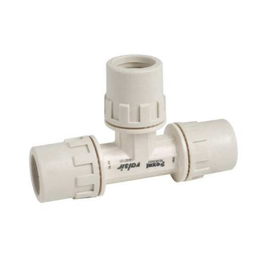 RACCORDO A T INTERMEDIO A PASSAGGIO TOTALE CONNESSIONE MEDIANTE BICCHIERATURA IN TECNOPOLIMERO SERIE - 26/2X26/2X26/2  - VIL