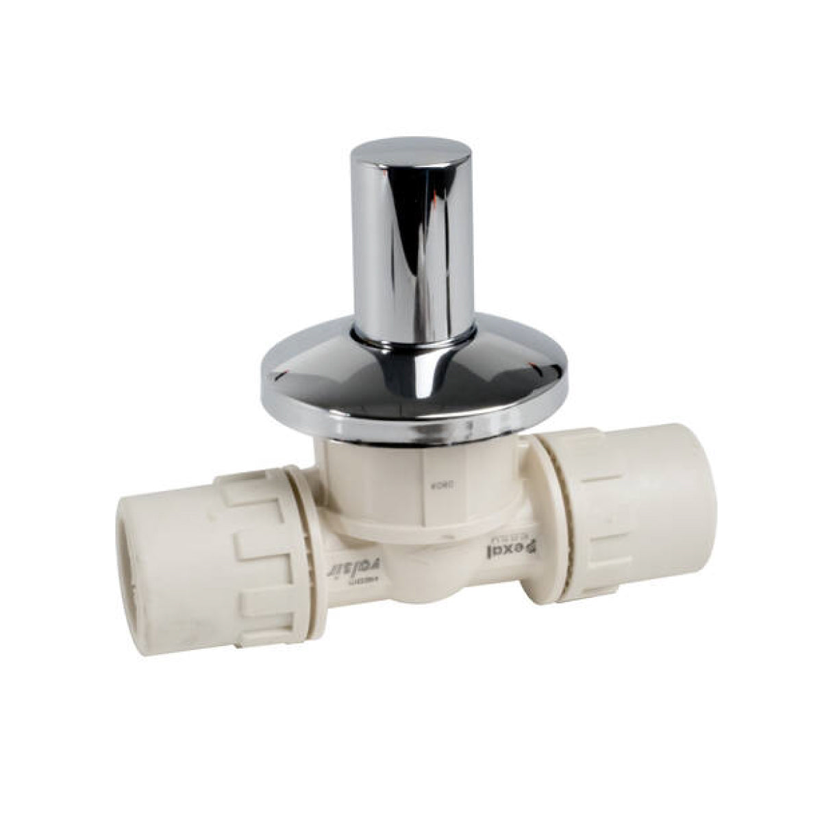 VALVOLA A SFERA DA INCASSO A PASSAGGIO TOTALE CONNESSIONE MEDIANTE BICCHIERATURA IN TECNOPOLIMERO SE - 20X2  - VIL