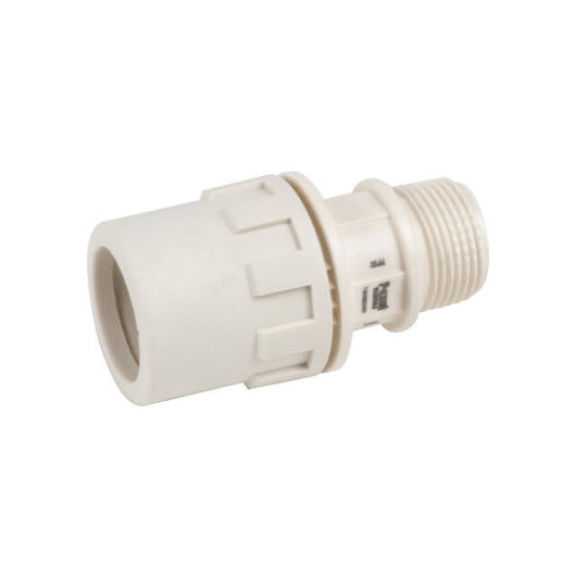 RACCORDO DIRITTO MASCHIO A PASSAGGIO TOTALE CONNESSIONE MEDIANTE BICCHIERATURA IN TECNOPOLIMERO SERI - 20X2 - 1/2  - VIL