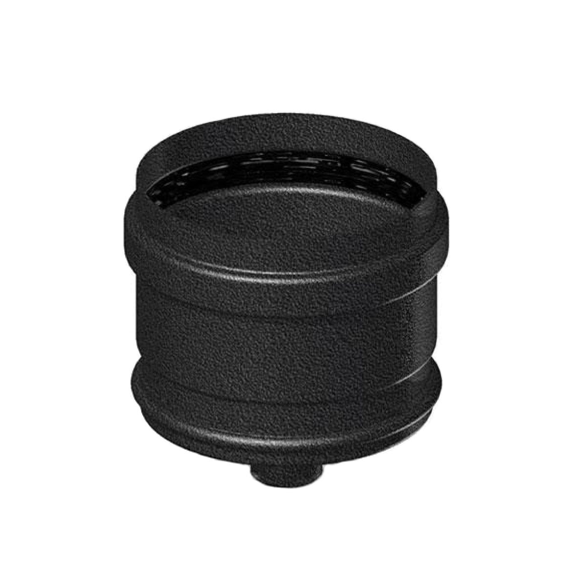 TAPPO SCARICO CONDENSA SMALTATO NERO OPACO PER STUFA A PELLET - ø80  - COV