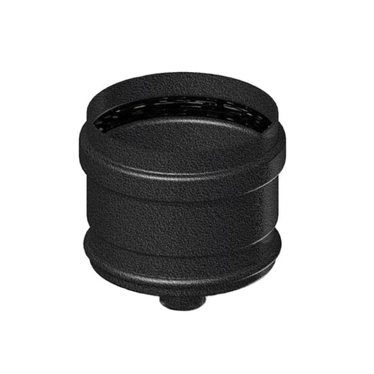 TAPPO SCARICO CONDENSA SMALTATO NERO OPACO PER STUFA A PELLET - ø80  - COV