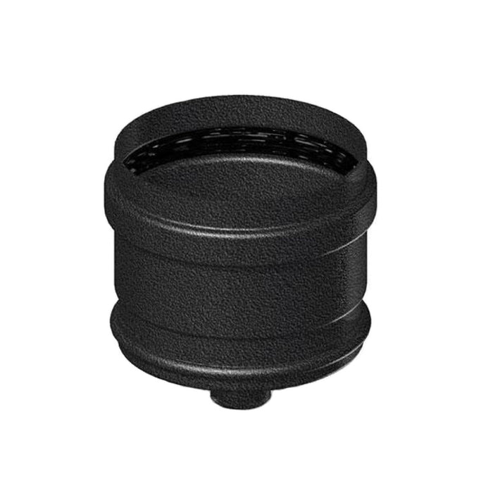 TAPPO SCARICO CONDENSA SMALTATO NERO OPACO PER STUFA A PELLET - ø80  - COV