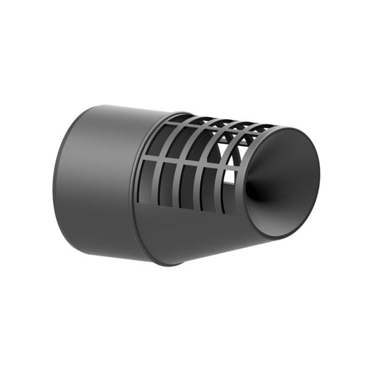 TERMINALE SCARICO FUMI ORIZZONTALE IN PP NERO ANTIGOCCIA-ANTIFUMO-ANTI-INTRUSIONE - ø80 NERO -SISTEMA ANTIGOCCIA -ANTIFUMO -ANTI-INTRUSIONE  - COV