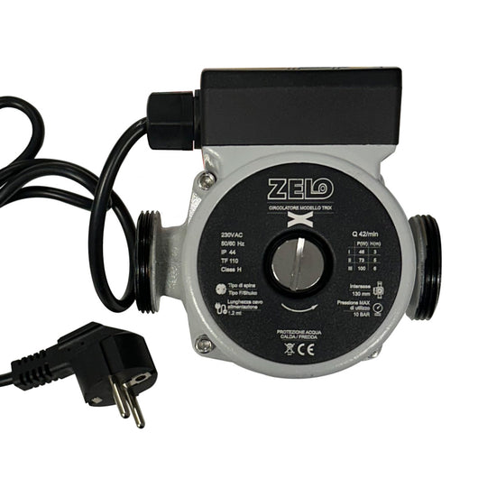 CIRCOLATORE A INTERSCAMBIO MANUALE A TRE VELOCITÀ MODELLO TRIX - MODELLO 25PBG-6-N/130  - INTERASSE 130MM  - ZEL