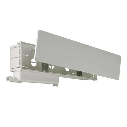 VASCHETTA INCASSO SCARICO CONDENSA PER CLIMATIZZATORE CONDIZIONATORE CON SIFONE INCORPORATO MODELLO - DIMENSIONI:(LXHXP): 450X100X65 MM