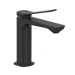 RUBINETTO MISCELATORE MONOCOMANDO NERO OPACO PER LAVABO SERIE TILT - 3/8 - SENZA PILETTA - NERO OPACO  - PAF