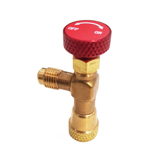 RUBINETTO PREMIVALVOLA SHUT-OFF R410A - ING.FEM.5/16 SAE RH (DX) -USC.MAS.1/4 SAE RH (DX)  - GER