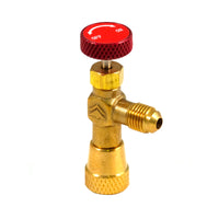 RUBINETTO PREMIVALVOLA SHUT-OFF R32 - ING.FEM.1/2 ACME(SX) -USC.MAS.1/4 SAE RH (DX)  - GER