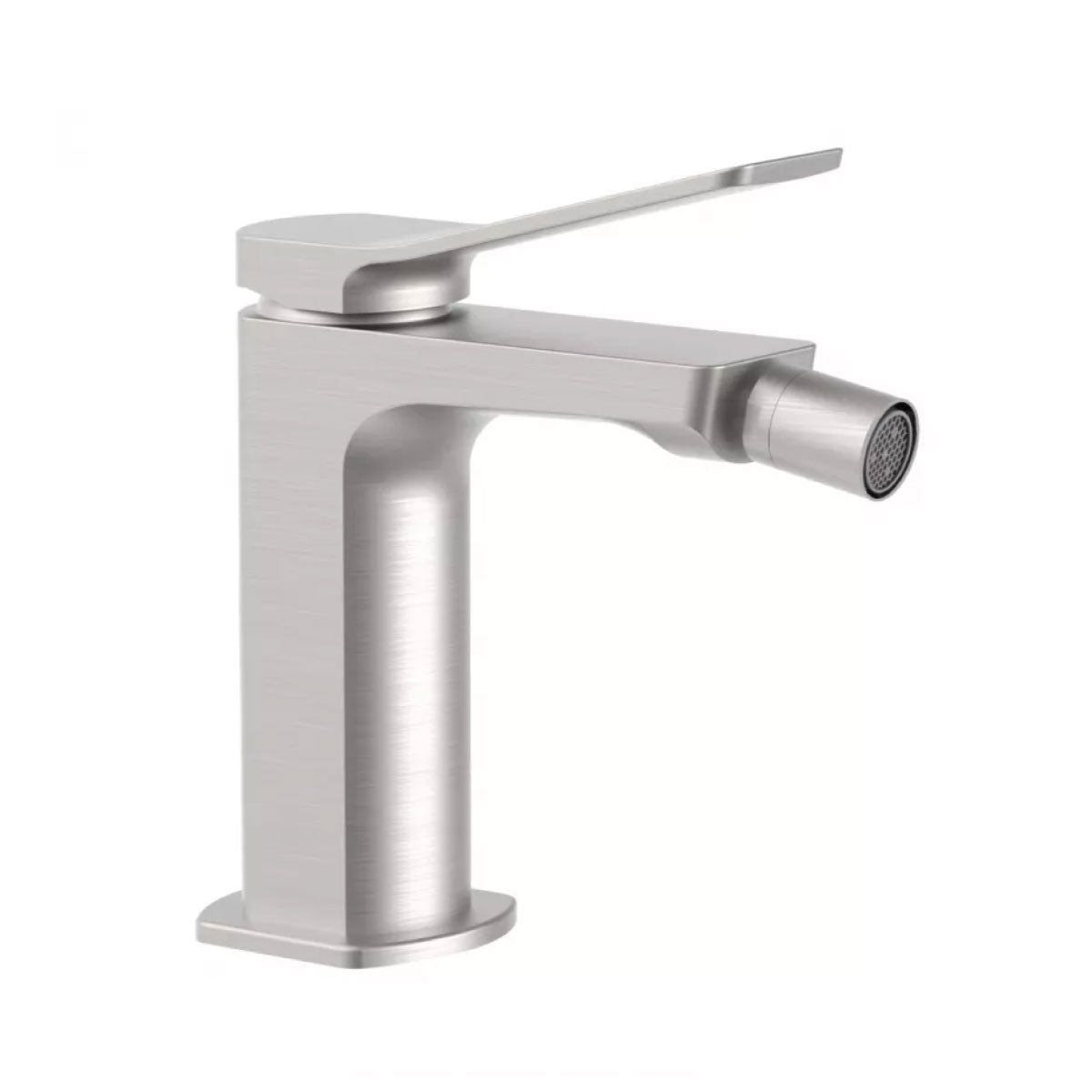 RUBINETTO MISCELATORE MONOCOMANDO STEEL LOOKING PER BIDET SERIE TILT - 3/8 - SENZA PILETTA - STEEL LOOKING  - PAF