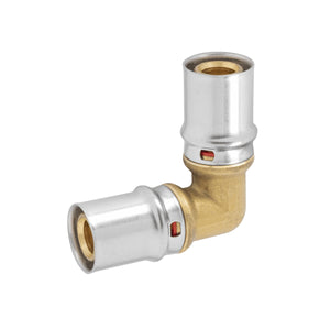 RACCORDO CURVO INTERMEDIO A PRESSARE PER TUBO MULTISTRATO MODELLO AP151 - Ø16X2 - Ø16X2  - APE