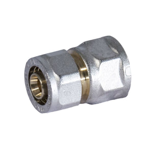 RACCORDO DIRITTO FEMMINA A STRINGERE A CORPO UNICO PER TUBO MULTISTRATO MODELLO 702FP - 1/2 Ø16  - APE