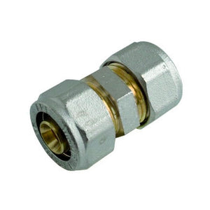 RACCORDO DIRITTO INTERMEDIO A STRINGERE A CORPO UNICO PER TUBO MULTISTRATO MODELLO 703F - Ø16  - APE