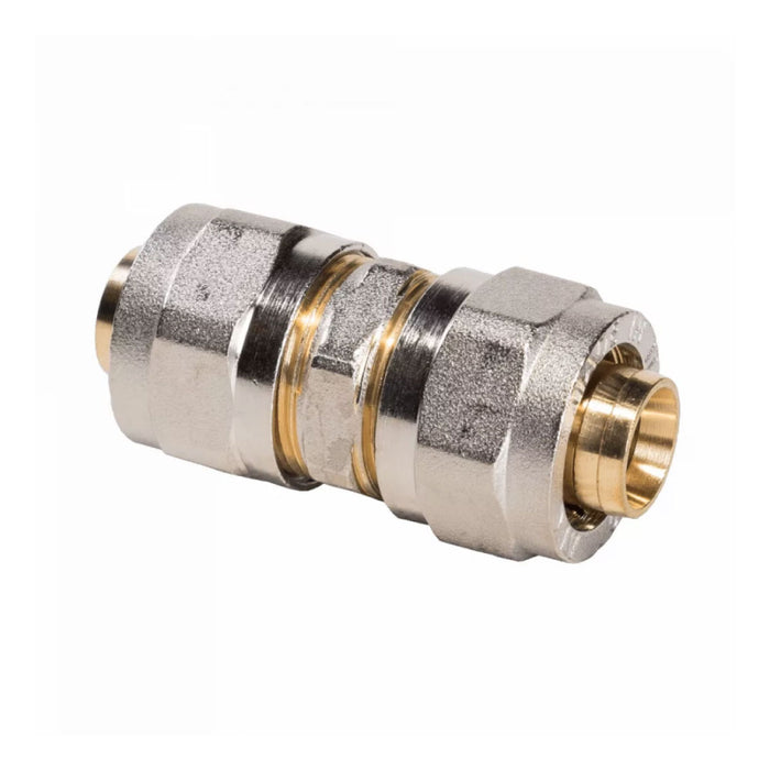 RACCORDO DIRITTO INTERMEDIO A STRINGERE TRE PEZZI PER TUBO MULTISTRATO MODELLO 703L - Ø26  - APE