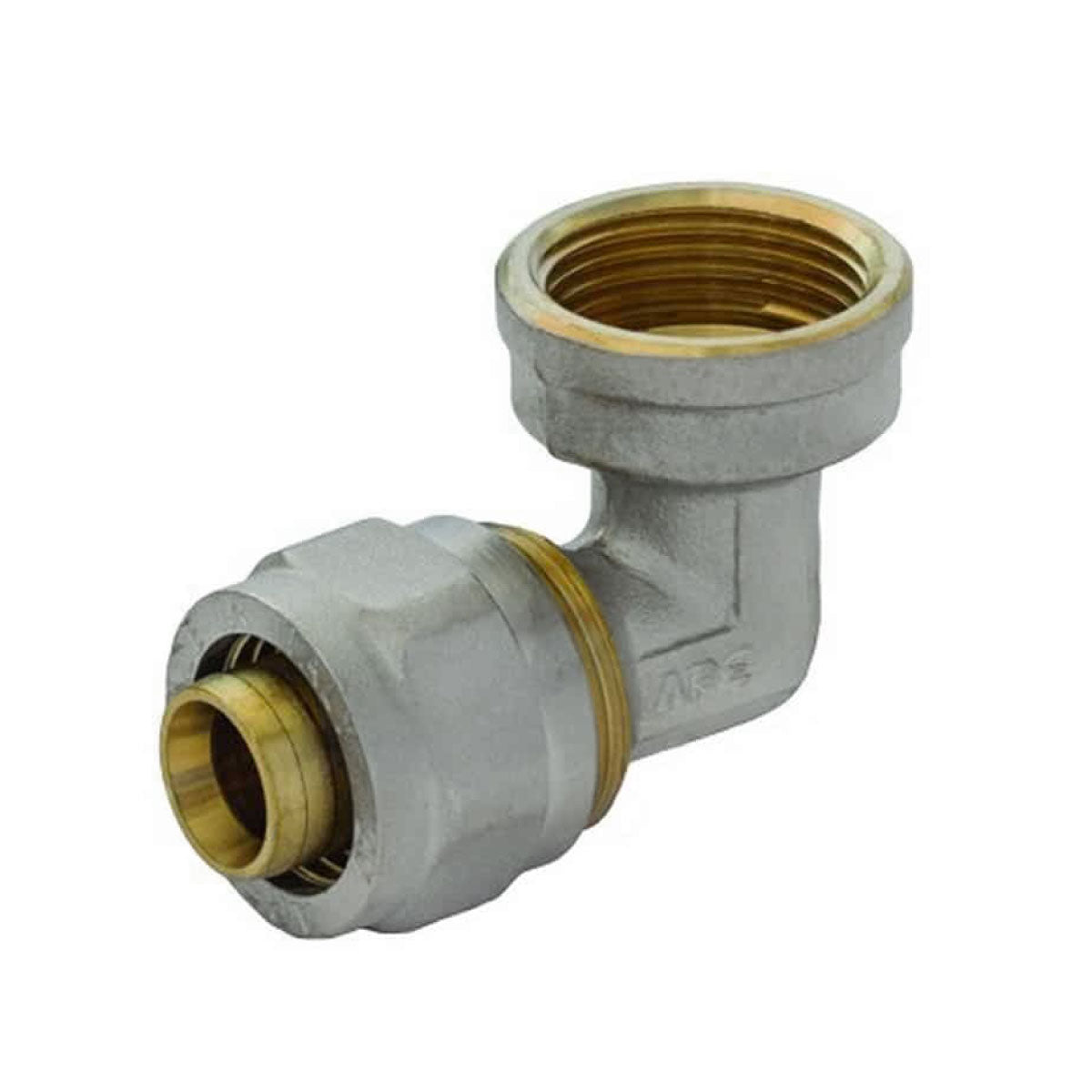 RACCORDO CURVO FEMMINA A STRINGERE TRE PEZZI PER TUBO MULTISTRATO MODELLO   752L - 1 Ø26  - APE