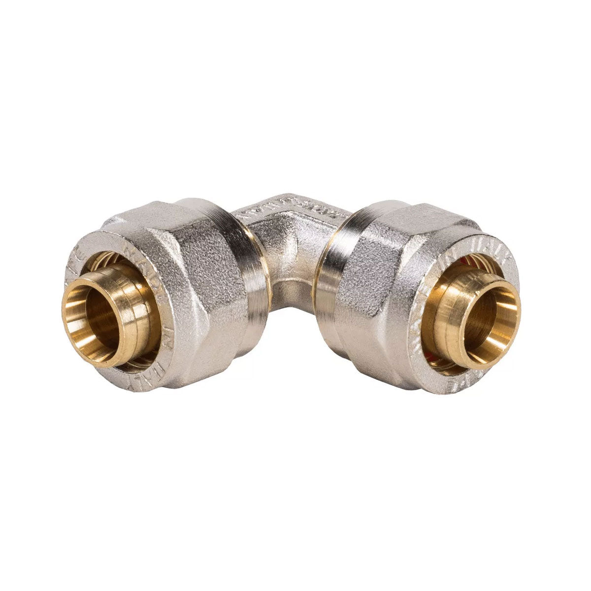 RACCORDO CURVO INTERMEDIO A STRINGERE TRE PEZZI PER TUBO MULTISTRATO MODELLO 751L - Ø20  - APE