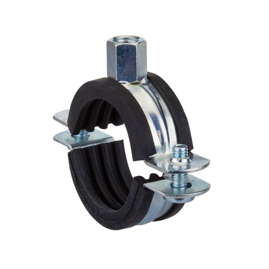 COLLARE PER TUBAZIONI ANTI-RUMORE CON ATTACCO DOPPIO E CHIUSURA A DUE VITI - Ø11/2- 44÷49 - M8/M10  - OTE