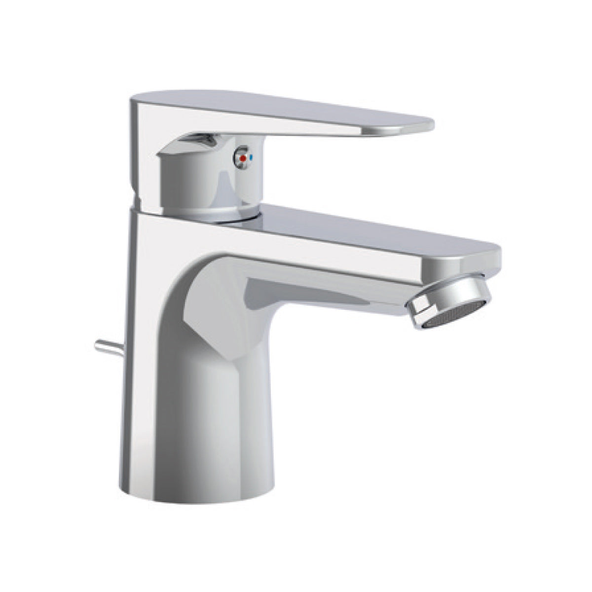 RUBINETTO MISCELATORE MONOCOMANDO CROMATO PER LAVABO SERIE ORANGE - SCARICO 11/4  - PAF