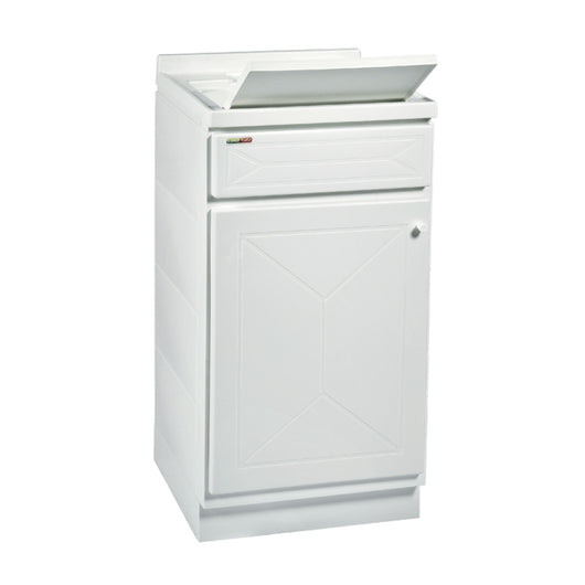 MOBILE LAVATOIO IN POLIPROPILENE PP BIANCO A UN ANTA MODELLO TOP LINE - DIM: L=45CM P=50CM H=87CM  - 1 ANTA  - TRO