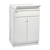 MOBILE LAVATOIO IN POLIPROPILENE PP BIANCO A DUE ANTE MODELLO TOP LINE - DIM: L=60CM P=60CM H=87CM  - 2 ANTE  - TRO