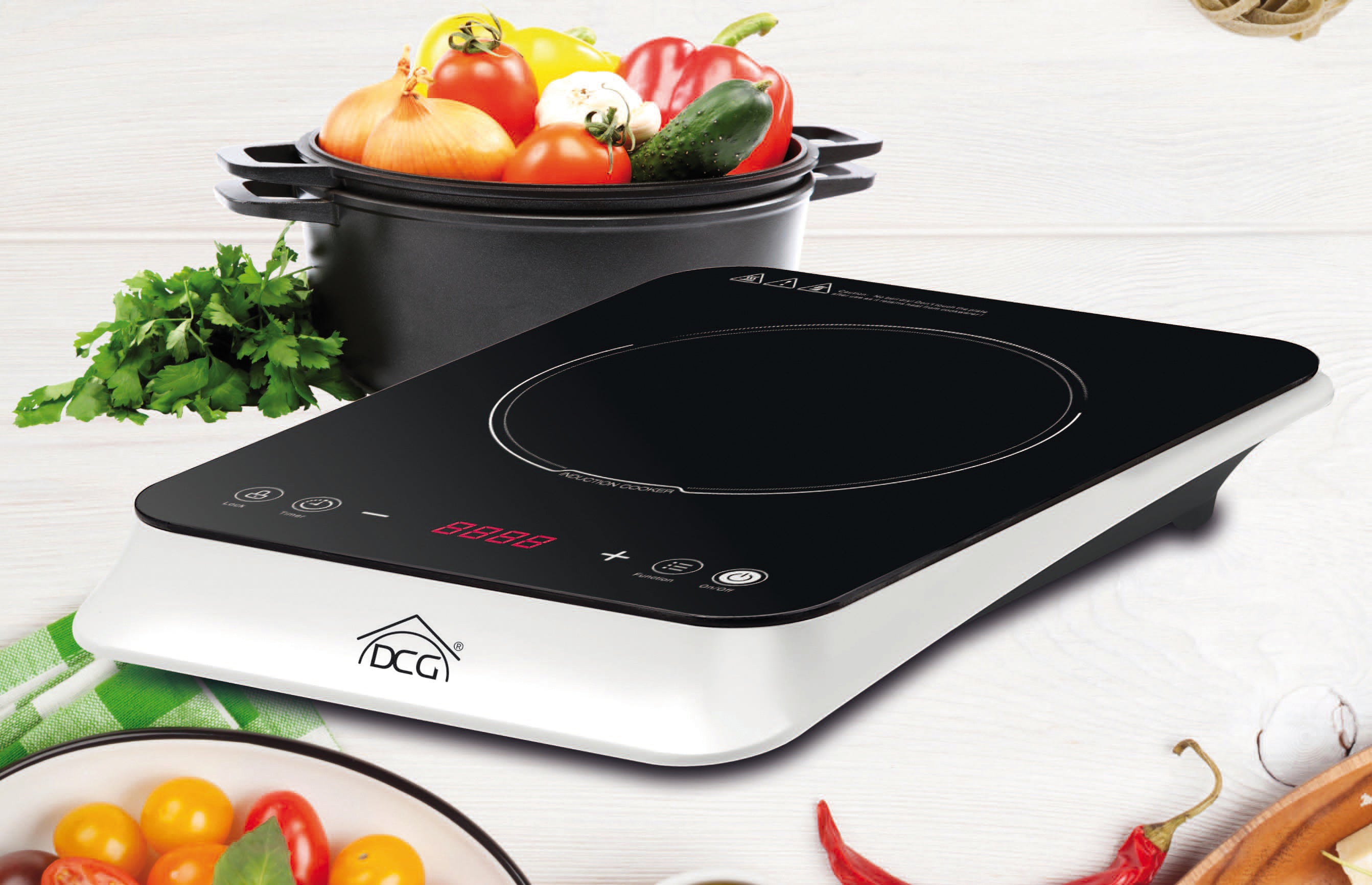 Dcg PIASTRA AD INDUZIONE 1 FUOCO 2.000 W