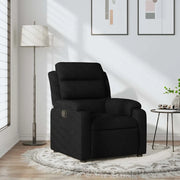 Divano Sedia-Poltrona Reclinabile in Tessuto Nero 461153