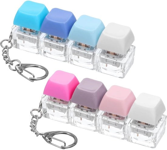 Tastiera Fidget Giocattolo 2 Pezzi - Riduzione Stress Sensoriale - Giocattoli Fidget per Adulti - Progettazione Ergonomica - Multicolore - Suono Intenso - Giocattolo Fidget