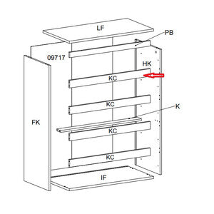 R TRAVERSO KC X KIT CASSETTIERA 5C NOVA 77X40X107 BIANCA- 1,0 pz