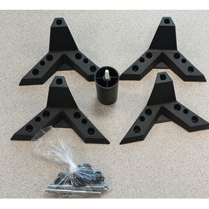 R KIT PIEDI X DIVANO PRONTOLETTO 3P LOREN 70-002 TORTORA- 1,0 confezione