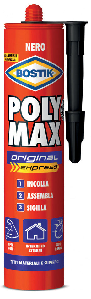 BOSTIK POLYMAX ORIGINAL 425 G NERO CARTUCCIA- 1,0 pz