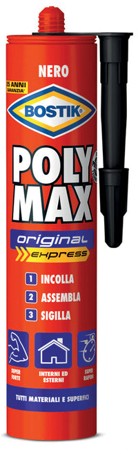 BOSTIK POLYMAX ORIGINAL 425 G NERO CARTUCCIA- 1,0 pz