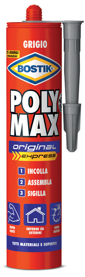 BOSTIK POLYMAX ORIGINAL 425 G GRIGIO CARTUCCIA- 1,0 pz