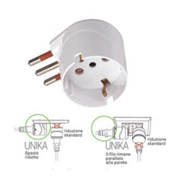 ROSI 78029 ADATTATORE SCHUKO 90 16A 2P+T- 1,0 pz
