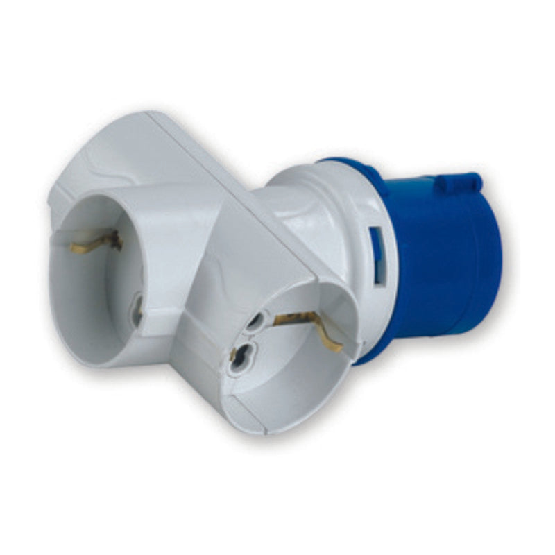 ROSI 1879 ADATTATORE INDUSTRIALE 3P SCHUKO IP20- 1,0 pz