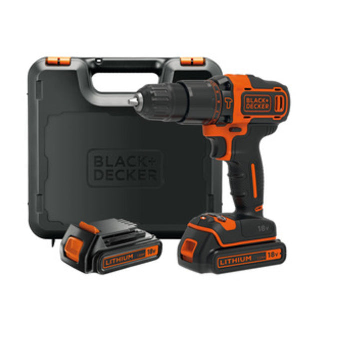 TRAPANO B+D 18VP LITIO BDCHD18KB  2 BATTERIE- Black+Decker- 1,0 pz