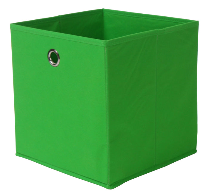 PORTAOGGETTI CUBO 27X27XH28 CM VERDE- 1,0 pz