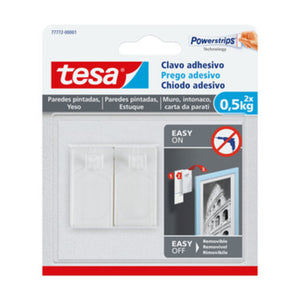 GANCIO ADESIVO TESA POWERSTRIPS QUADRO FISSI 2 PZ- TESA- 8,0 confezione