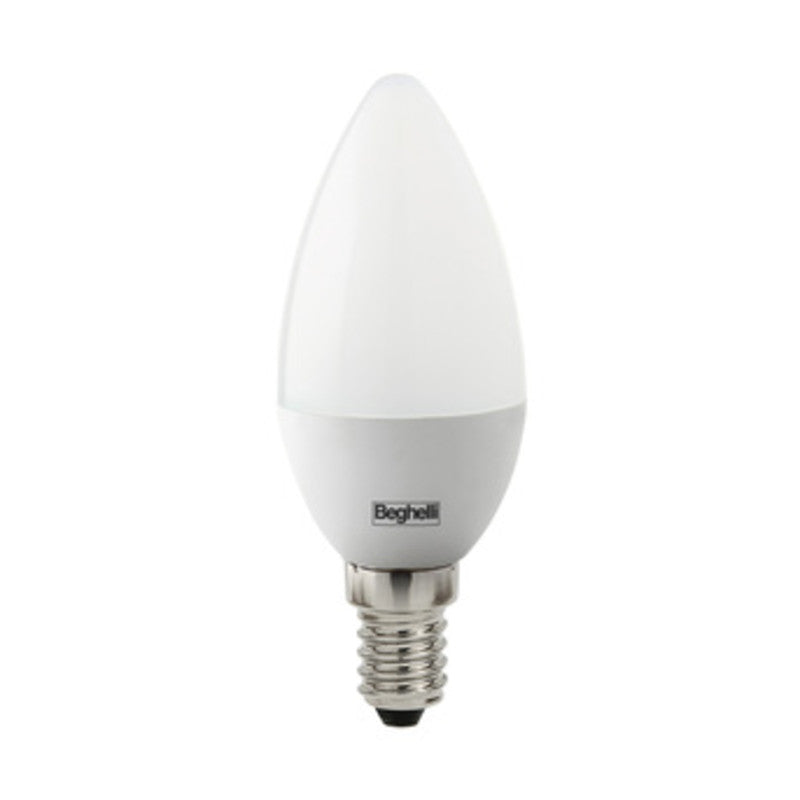 BEGHELLI LED OLIVA E14  5W 56820 FREDDA 6500K* PLAST- BEGHELLI- 10,0 pz