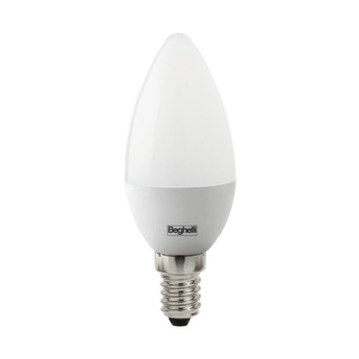 BEGHELLI LED OLIVA E14  5W 56820 FREDDA 6500K* PLAST- BEGHELLI- 10,0 pz