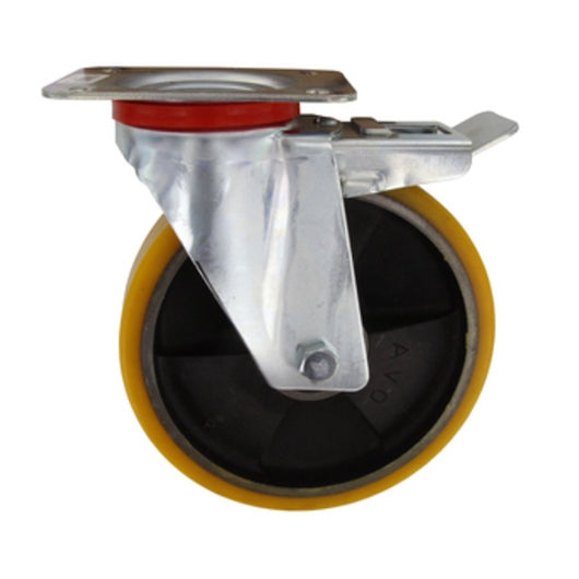 RUOTA POLIURETANO D 200X40 MM 24/ANT GIREV C/FRE- AVO- 1,0 pz