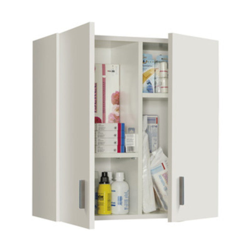 KIT PENSILE 2 ANTE MULTIUSO 59X27XH60 CM BIANCO- FORES HABITAT- 1,0 pz