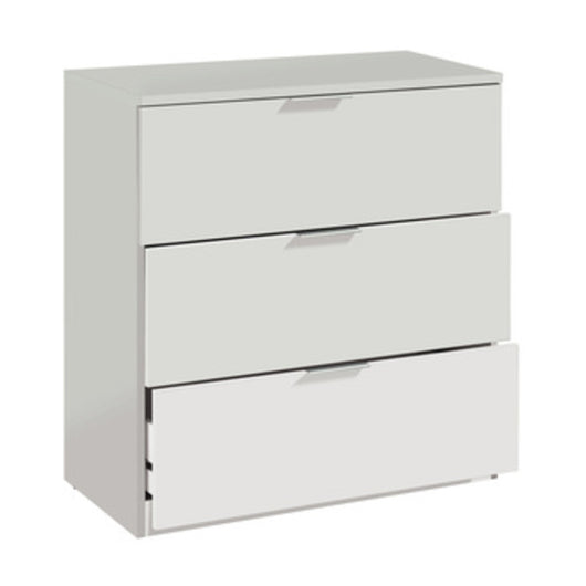 KIT CASSETTONE 3 CASSETTI 80X38X77 BIANCO- FORES HABITAT- 1,0 pz