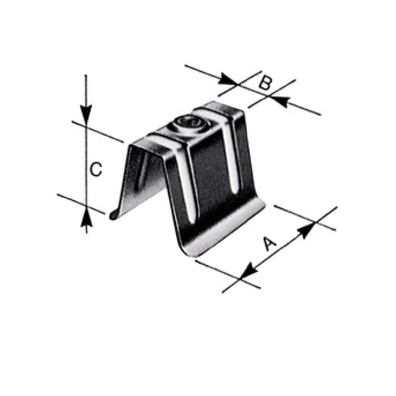 BS CAPPELLOTTO IN LAMIERA ZINC 50X20X40 MM 10 PZ- CX- 5,0 bs